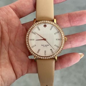Kate Spade Leather and Rose Gold Watch